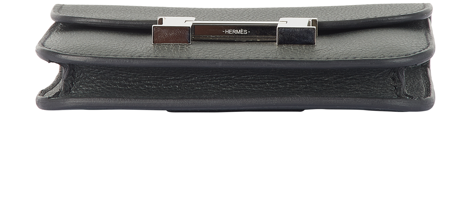 Hermes Constance Slim Wallet, &pound;1,850, Accessories, Grey, Leather, Top view